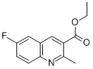 结构式 CAS# 282540-26-5, 6-氟-2-甲基喹啉-3-羧酸乙酯