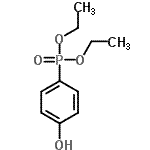 structure of CAS# 28255-39-2, Diethyl (4-Hydroxyphenyl)Phosphonate;4-diethoxyphosphorylphenol;diethoxy(4-hydroxyphenyl)phosphino-1-one;diethyl (4-hydroxyphenyl)phosphonate