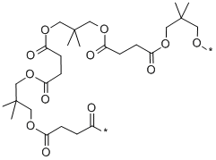 structure of CAS# 28257-92-3, Polyneopentyl Glycol Succinate;Neopentyl Glycol Succinate Polyester Succinate Neopentylglycol Polyester;Butanedioicacid,Polymerwith2,2-Dimethyl-1,3-Propanediol;Poly(Neopentyl Glycol Succinate) [Liquid Phase For GC]