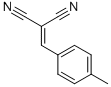 structure of CAS# 2826-25-7, 2-[(4-Methylphenyl)Methylidene]Propanedinitrile;2-[(4-Methylphenyl)Methylene]Propanedinitrile;2-(4-Methylbenzylidene)Malononitrile;6G-903