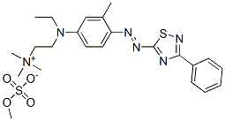 CAS#: 28313-51-1， [2-[Ethyl[3-Methyl-4-[(3-Phenyl-1,2,4-Thiadiazol-5-Yl)Azo]Phenyl]Amino]Ethyl]Trimethylammonium Methyl Sulphate