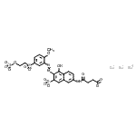 CAS#: 28316-43-0， Trisodium 4-({5-Hydroxy-6-[(2-Methoxy-5-{[2-(Sulfonatooxy)Ethyl]Sulfonyl}Phenyl)Diazenyl]-7-Sulfonato-2-Naphthyl}Amino)-4-Oxobutanoate