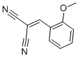 structure of CAS# 2834-10-8, 2-Methoxybenzylidenemalononitrile;2-[(2-Methoxyphenyl)Methylene]Propanedinitrile;2-(2-Methoxybenzylidene)Malononitrile;S 04227