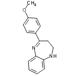 CAS#: 283610-65-1， 4-(4-Methoxyphenyl)-2,3-Dihydro-1H-1,5-Benzodiazepine