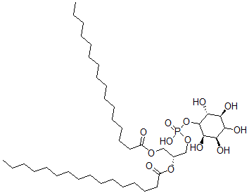 CAS 登录号:28366-80-5, D-Myo-肌醇 1-(2R)-2,3-二(1-氧代十六烷基)氧基丙基磷酸氢酯