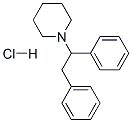 structure of CAS# 28383-15-5, 1-(1,2-Diphenylethyl)Piperidine Hydrochloride;(+-)-1-(1,2-Diphenylethyl)Piperidine Hydrochloride;Piperidine, 1-(1,2-Diphenylethyl)-, Hydrochloride, (+-)-;Dl-1,2-Diphenyl-1-Piperidinoethane Hydrochloride