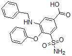 CAS#: 28395-11-1， 3-(Benzylamino)-4-phenoxy-5-sulfamoylbenzoic acid