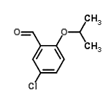 结构式 CAS# 28396-34-1, 5-氯-2-异丙氧基苯甲醛