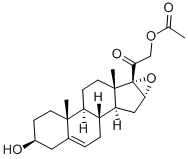 structure of CAS# 28444-97-5, 16,17-Epoxy-21-Acetoxypregnenolone