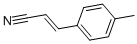 structure of CAS# 28446-70-0, 4-Methylcinnamonitrile;3-(4-Methylphenyl)Prop-2-Enenitrile;(E)-3-(4-Methylphenyl)Acrylonitrile;3-(4-Methylphenyl)Acrylonitrile