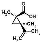 CAS#: 284471-44-9， (1R,2R)-2-Isopropenyl-1,2-Dimethylcyclopropanecarboxylic Acid