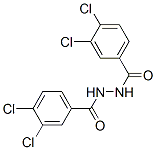structure of CAS# 28455-14-3, 1,2-Bis(3,4-dichlorobenzoyl)Hydrazine;3,4-Dichloro-N'-[(3,4-Dichlorophenyl)-Oxomethyl]Benzohydrazide;3,4-Dichloro-N'-(3,4-Dichlorophenyl)Carbonyl-Benzohydrazide;Aids071149