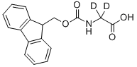 结构式 CAS# 284665-11-8, N-芴甲氧羰基-甘氨酸-2,2-D2