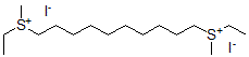 CAS#: 28526-19-4， Ethyl-[10-(Ethyl-Methyl-Sulfonio)Decyl]-Methyl-Sulfanium Diiodide