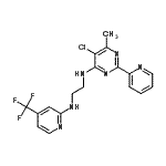 CAS#: 286008-56-8， N-[5-Chloro-6-Methyl-2-(2-Pyridinyl)-4-Pyrimidinyl]-N'-[4-(Trifluoromethyl)-2-Pyridinyl]-1,2-Ethanediamine