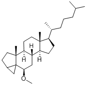 结构式 CAS# 2867-93-8, (3A,5R,6B)-6-甲氧基-3,5-环胆甾烷