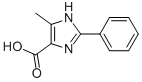 structure of CAS# 28824-94-4, 5-Methyl-2-Phenyl-1H-Imidazole-4-Carboxylic Acid