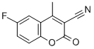 structure of CAS# 288399-90-6, 6-Fluoro-4-Methylcoumarin-3-Carbonitrile