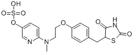 CAS#: 288853-63-4， [6-[2-[4-[(2,4-Dioxo-1,3-thiazolidin-5-yl)methyl]phenoxy]ethyl-methylamino]pyridin-3-yl] methylsulfate