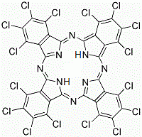 CAS#: 28888-81-5， 1,2,3,4,8,9,10,11,15,16,17,18,22,23,24,25-Hexadecachloro-29H,31H-Phthalocyanine