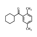 structure of CAS# 2890-24-6, Cyclohexyl(2,5-Dimethylphenyl)Methanone;Cyclohexyl 2,5-dimethylphenyl ketone;MFCD00447621