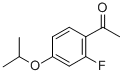 structure of CAS# 289039-80-1, 2'-Fluoro-4'-Iso-Propyloxyacetophenone;2'-FLUORO-4'-ISO-PROPYLOXYACETOPHENONE;2-FLUORO-4-ISOPROPYLOXYACETOPHENONE;2'-FLUORO-4'-ISOPROPOXYACETOPHENONE