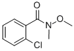 structure of CAS# 289686-74-4, 2-Chloro-N-Methoxy-N-Methylbenzamide;2-CHLORO-N-METHOXY-N-METHYLBENZAMIDE