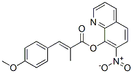 CAS 登录号:29002-39-9, 2-(4-甲氧基苄亚基)丙酸 7-硝基-8-喹啉基酯