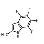 structure of CAS# 29029-70-7, 4,5,6,7-Tetrafluoro-2-Methyl-1H-Indole;4,5,6,7-TETRAFLUORO-2-METHYLINDOLE;T-1980