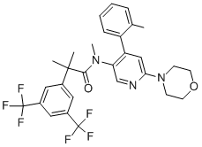 CAS#: 290296-68-3， 2-[3,5-Bis(Trifluoromethyl)Phenyl]-N,2-Dimethyl-N-[4-(2-Methylphenyl)-6-Morpholin-4-Yl-Pyridin-3-Yl]Propanamide