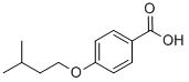 structure of CAS# 2910-85-2, 4-(3-Methylbutoxy)-Benzoic Acid;4-Isopentyloxybenzoate;4-Isoamoxybenzoate;Zinc00292088
