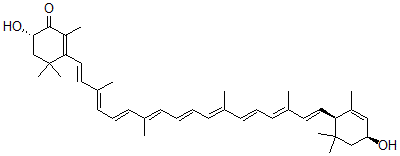 CAS#: 29125-77-7， alpha-Doradexanthin