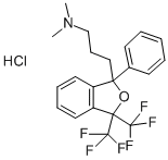 CAS#: 29138-42-9， N,N-Dimethyl-1-phenyl-3,3-bis(trifluoromethyl)-1-Phthalanpropylamine Hydrochloride