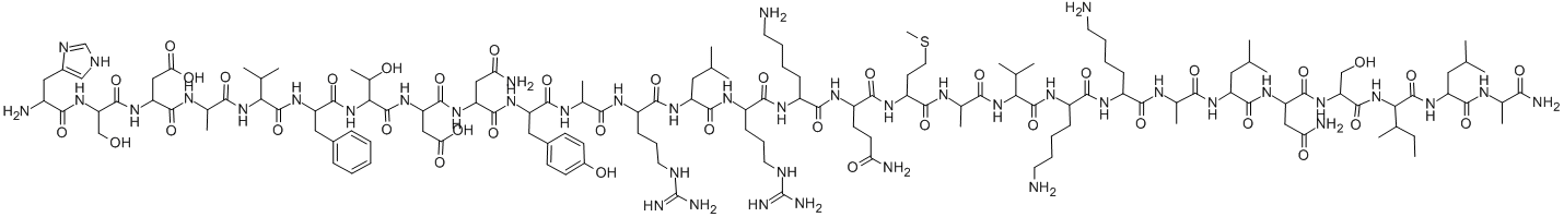 CAS#: 291524-04-4， H-His-Ser-Asp-Ala-Val-Phe-Thr-Asp-Asn-Tyr-Ala-Arg-Leu-Arg-Lys-Gln-Met-Ala-Val-Lys-Lys-Ala-Leu-Asn-Ser-Ile-Leu-Ala-NH2