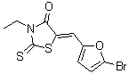 CAS#: 292075-95-7， (5Z)-5-[(5-Bromo-2-Furyl)Methylene]-3-Ethyl-2-Thioxo-1,3-Thiazolidin-4-One
