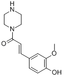 CAS#: 292821-46-6， 1-[3-(4-Hydroxy-3-Methoxyphenyl)-Oxo-2-Propenyl]-Piperazine