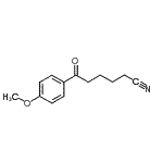 structure of CAS# 29395-08-2, 6-(4-Methoxyphenyl)-6-Oxohexanenitrile;6-(4-methoxyphenyl)-6-oxohexanenitrile