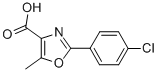 structure of CAS# 2940-23-0, 2-(4-Chlorophenyl)-5-Methyl-4-Oxazolecarboxylicacid;2-(4-Chlorophenyl)-5-Methyl-Oxazole-4-Carboxylate;2-(4-Chlorophenyl)-5-Methyl-4-Oxazolecarboxylate;Zinc04205357
