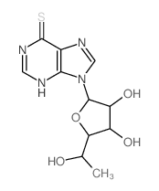 CAS 登录号:2946-43-2, 9-(6'-脱氧-beta-D-异呋喃糖基)-6-硫代嘌呤