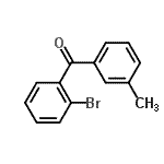 structure of CAS# 294878-58-3, (2-Bromophenyl)(3-Methylphenyl)Methanone;2-Bromo-3'-methylbenzophenone