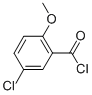 structure of CAS# 29568-33-0, 5-Chloro-2-Methoxybenzoyl Chloride;5-CHLORO-2-METHOXYBENZOYL CHLORIDE;2-METHOXY-5-CHLOROBENZOYLCHLORIDE;O-METHOXY-5-CHLOROBENZOYLCHLORIDE