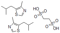 CAS#: 29584-88-1， 1,2-Ethanedisulfonic Acid, Compd. With 5-Isobutyl-4-Methylthiazole (1: 2)