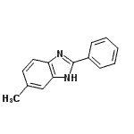 结构式 CAS# 2963-65-7, 6-甲基-2-苯基-1H-苯并咪唑