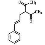 structure of CAS# 29638-71-9, 3-[(2E)-3-Phenyl-2-Propen-1-Yl]-2,4-Pentanedione;3-((2E)-3-phenylprop-2-enyl)pentane-2,4-dione;3-(3-Phenyl-2-propenyl)-2,4-pentanedione;3-(3-phenylallyl)pentane-2,4-dione