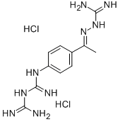 CAS 登录号：2964-25-2， 1-(4-(1-(氨基亚肼基)乙基)苯基)双胍二盐酸盐