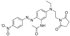 CAS#: 29649-48-7， N-[5-[[2-(2,5-Dioxo-1-Pyrrolidinyl)Ethyl]Ethylamino]-2-[(4-Nitrophenyl)Azo]Phenyl]Acetamide