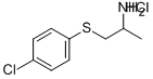 CAS#: 29670-17-5， 1-((4-Chlorophenyl)Thio)-2-Propanamine Hydrochloride