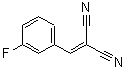 structure of CAS# 2972-71-6, (3-Fluorobenzylidene)Malononitrile;((3-Fluorophenyl)methyl ene)methane-1,1-dicarbonitrile;((3-FLUOROPHENYL)METHYLENE)METHANE-1,1-DICARBONITRILE;(3-fluorobenzylidene)propanedinitrile
