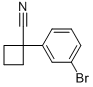 structure of CAS# 29786-38-7, 1-(3-Bromophenyl)-Cyclobutanecarbonitrile;Fs005038