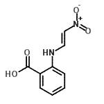 结构式 CAS# 298188-18-8, 2-{[(E)-2-硝基乙烯基]氨基}苯甲酸